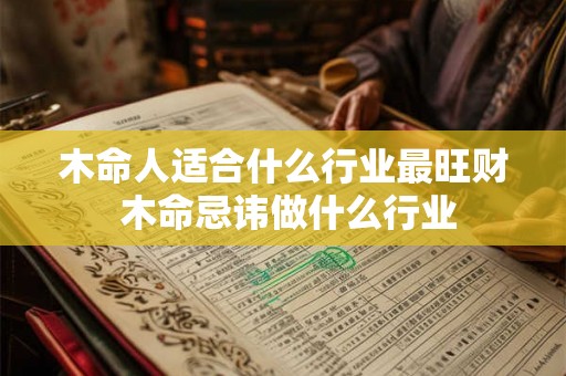 木命人适合什么行业最旺财 木命忌讳做什么行业 木命人适合什么行业最旺财 木命忌讳做什么行业