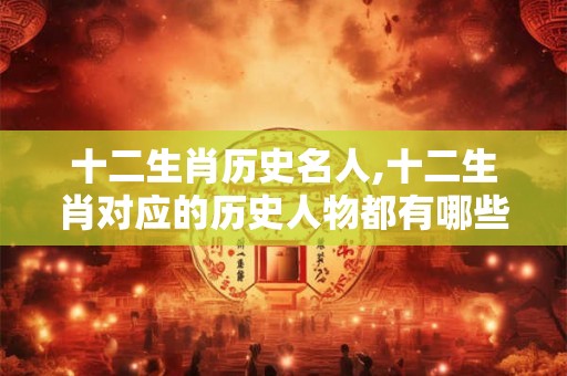 十二生肖历史名人,十二生肖对应的历史人物都有哪些