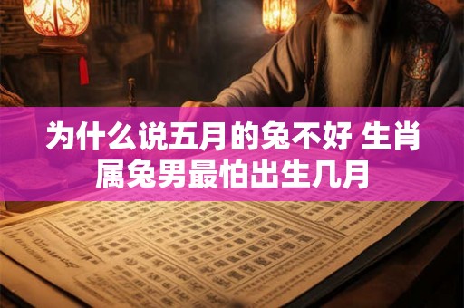 为什么说五月的兔不好 生肖属兔男最怕出生几月 为什么说五月的兔不好 生肖属兔男最怕出生几月