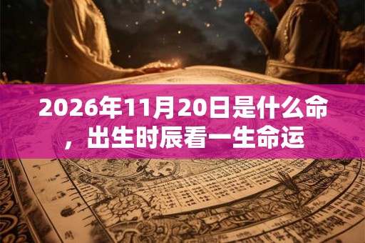 2026年11月20日是什么命，出生时辰看一生命运
