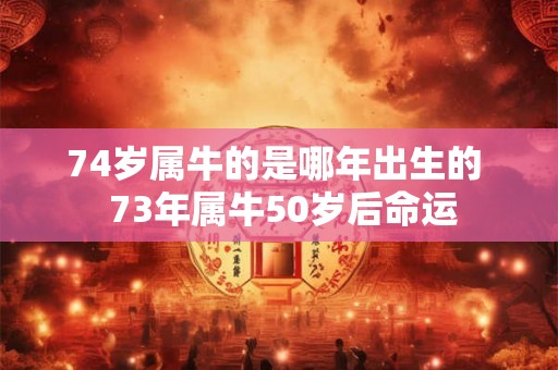 74岁属牛的是哪年出生的 73年属牛50岁后命运 74岁属牛的是哪年出生的 73年属牛50岁后命运