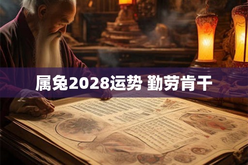 属兔2028运势 勤劳肯干