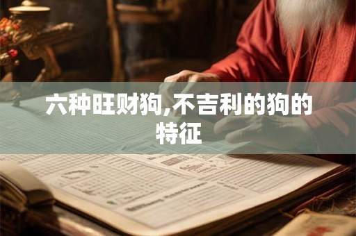 六种旺财狗,不吉利的狗的特征 六种旺财狗,不吉利的狗的特征