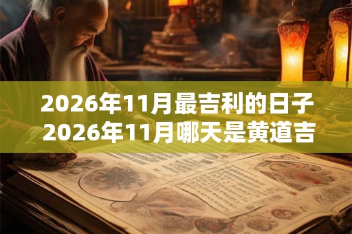 2026年11月最吉利的日子 2026年11月哪天是黄道吉日