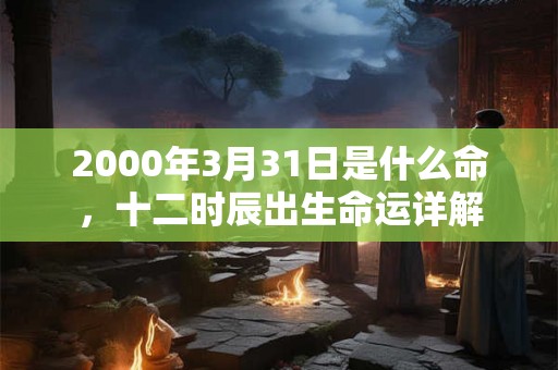 2000年3月31日是什么命,十二时辰出生命运详解 2000年3月31日是什么命,十二时辰出生命运详解