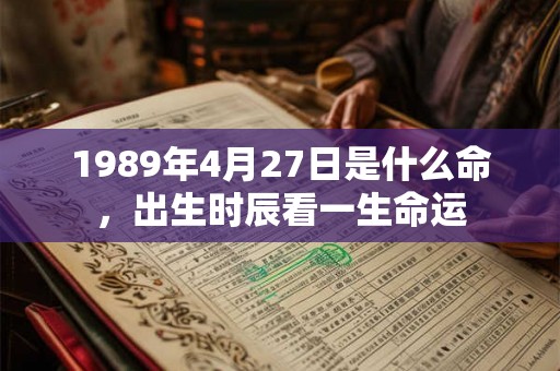 1989年4月27日是什么命,出生时辰看一生命运 1989年4月27日是什么命,出生时辰看一生命运