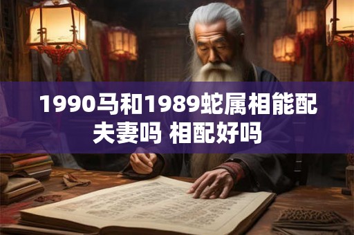 1990马和1989蛇属相能配夫妻吗 相配好吗