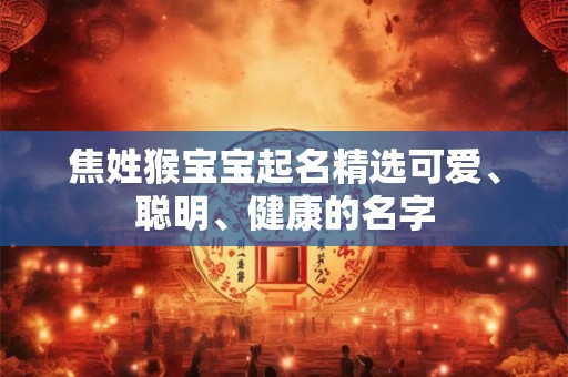 焦姓猴宝宝起名精选可爱、聪明、健康的名字