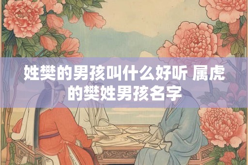 姓樊的男孩叫什么好听 属虎的樊姓男孩名字