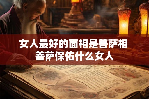 女人最好的面相是菩萨相 菩萨保佑什么女人