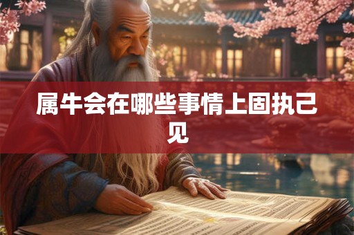属牛会在哪些事情上固执己见