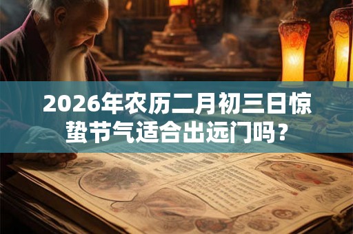 2026年农历二月初三日惊蛰节气适合出远门吗？