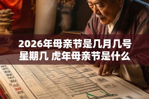 2026年母亲节是几月几号星期几 虎年母亲节是什么时候