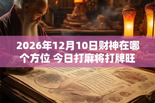 2026年12月10日财神在哪个方位 今日打麻将打牌旺运方位