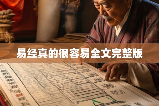 易经真的很容易全文完整版