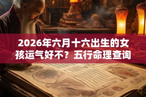 2026年六月十六出生的女孩运气好不？五行命理查询