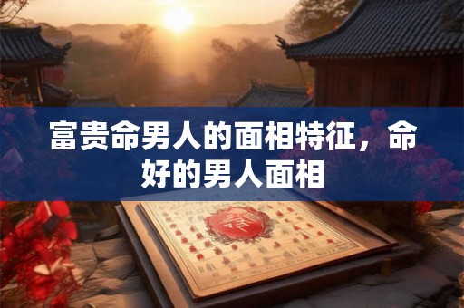 富贵命男人的面相特征，命好的男人面相