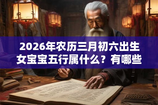 2026年农历三月初六出生女宝宝五行属什么?有哪些好听名字? 2026年农历三月初六出生女宝宝五行属什么?有哪些好听名字?