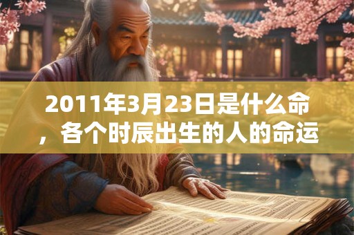 2011年3月23日是什么命,各个时辰出生的人的命运 2011年3月23日是什么命,各个时辰出生的人的命运