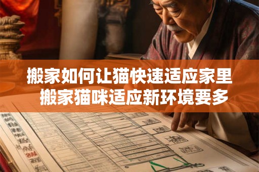 搬家如何让猫快速适应家里  搬家猫咪适应新环境要多久
