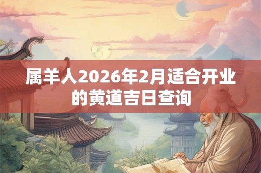 属羊人2026年2月适合开业的黄道吉日查询
