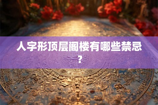 人字形顶层阁楼有哪些禁忌？