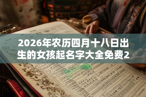 2026年农历四月十八日出生的女孩起名字大全免费2026年