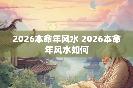 2026本命年风水 2026本命年风水如何 2026本命年风水 2026本命年风水如何