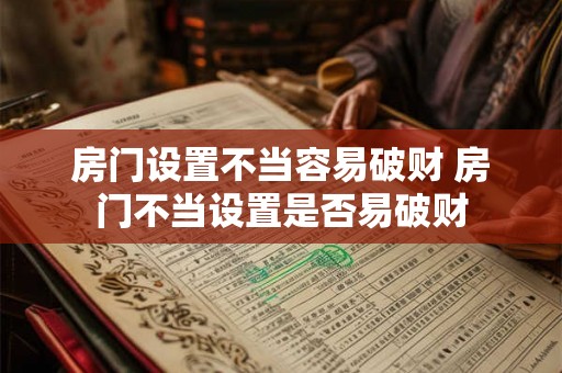 房门设置不当容易破财 房门不当设置是否易破财