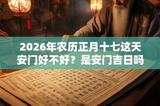 2026年农历正月十七这天安门好不好？是安门吉日吗？