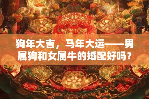 狗年大吉，马年大运——男属狗和女属牛的婚配好吗？