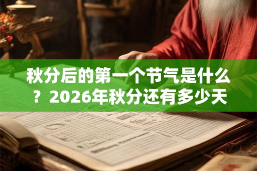秋分后的第一个节气是什么？2026年秋分还有多少天？