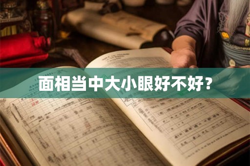 面相当中大小眼好不好? 面相当中大小眼好不好?