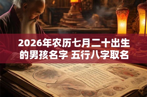 2026年农历七月二十出生的男孩名字 五行八字取名 2026年农历七月二十出生的男孩名字 五行八字取名
