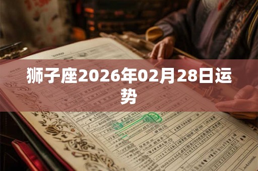 狮子座2026年02月28日运势