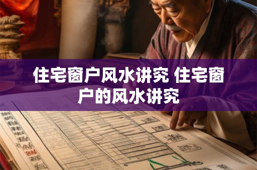 住宅窗户风水讲究 住宅窗户的风水讲究