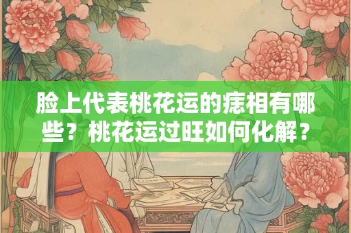 脸上代表桃花运的痣相有哪些？桃花运过旺如何化解？