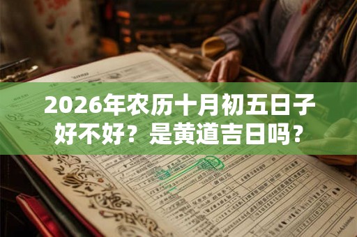 2026年农历十月初五日子好不好？是黄道吉日吗？