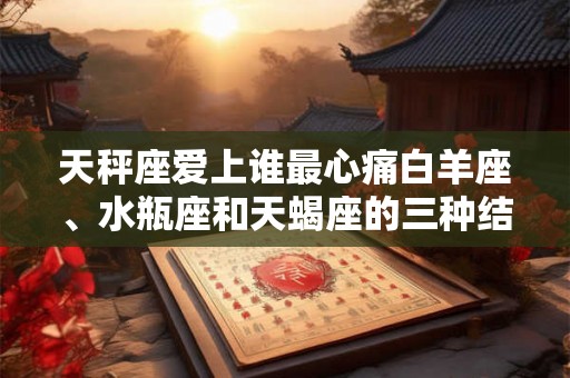 天秤座爱上谁最心痛白羊座、水瓶座和天蝎座的三种结局