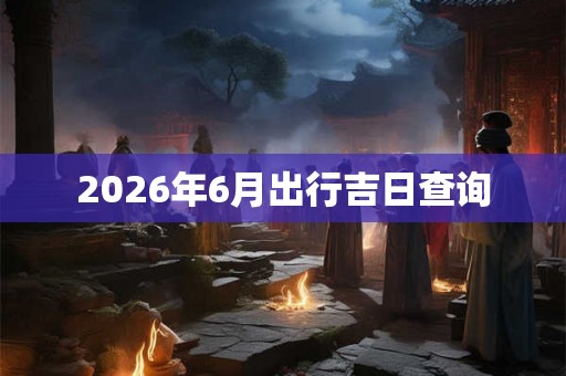 2026年6月出行吉日查询