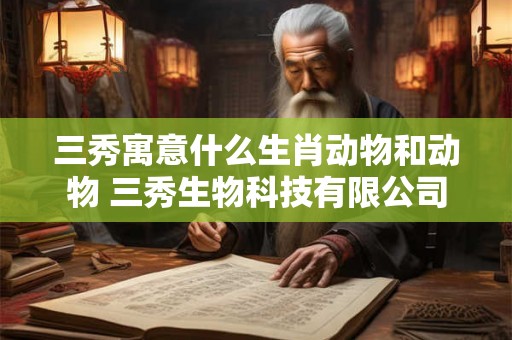 三秀寓意什么生肖动物和动物 三秀生物科技有限公司 三秀寓意什么生肖动物和动物 三秀生物科技有限公司