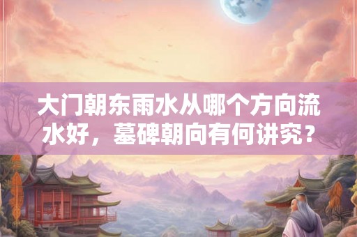 大门朝东雨水从哪个方向流水好，墓碑朝向有何讲究？