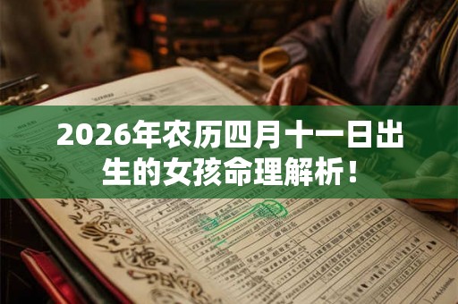 2026年农历四月十一日出生的女孩命理解析！