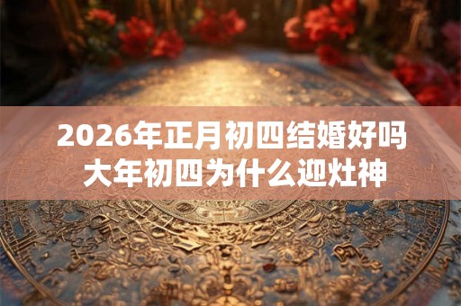 2026年正月初四结婚好吗 大年初四为什么迎灶神 2026年正月初四结婚好吗 大年初四为什么迎灶神