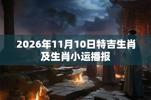 2026年11月10日特吉生肖及生肖小运播报 2026年11月10日特吉生肖及生肖小运播报