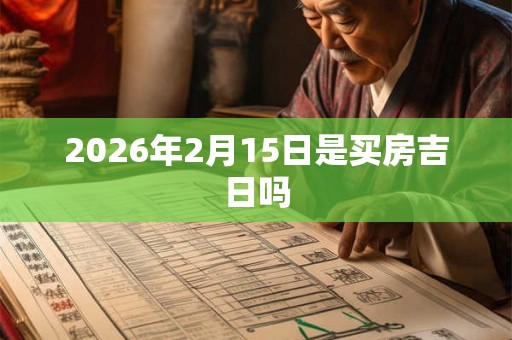 2026年2月15日是买房吉日吗