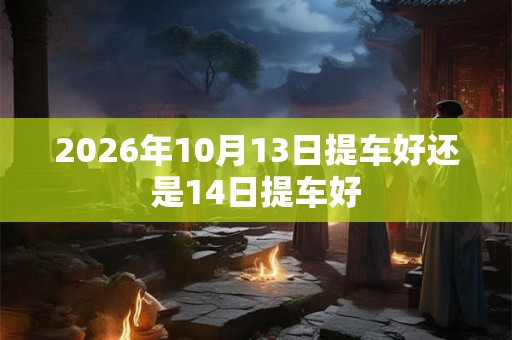 2026年10月13日提车好还是14日提车好