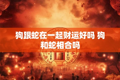 狗跟蛇在一起财运好吗 狗和蛇相合吗