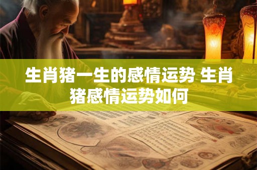 生肖猪一生的感情运势 生肖猪感情运势如何