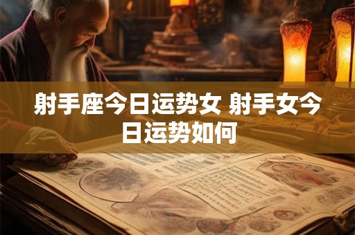 射手座今日运势女 射手女今日运势如何